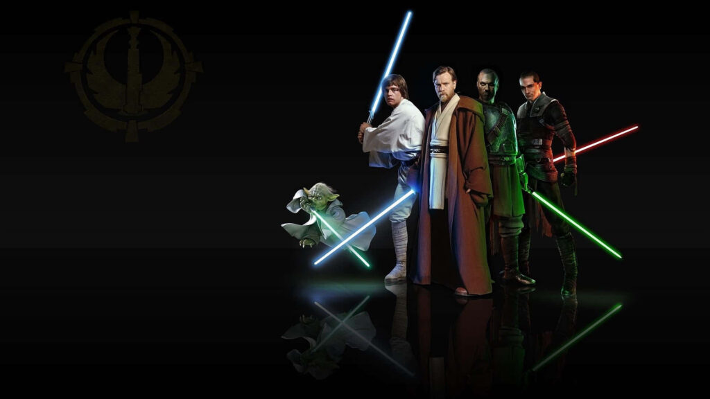 Epic Star Wars Wallpaper: Jedi & Sith Lightsaber Duel Background