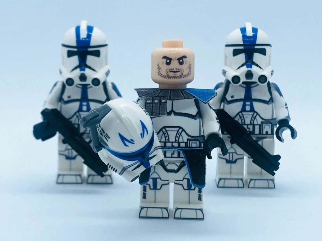 Star Wars Wallpaper: Captain Rex & Clone Troopers on White Background