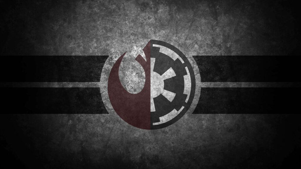 Star Wars Wallpaper: Rebel Alliance & Galactic Empire Fusion Design