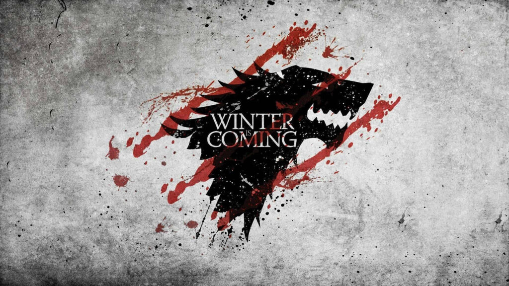 House Stark Blood Clawmarks Wallpaper - Direwolf Sigil & Winter is Coming