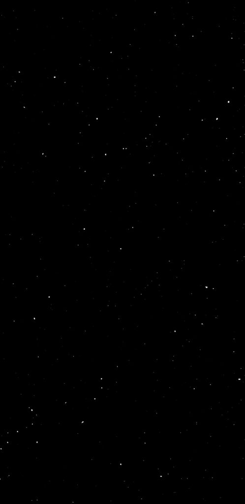 Minimalist black space wallpaper with deep black background and glittering white starry night design