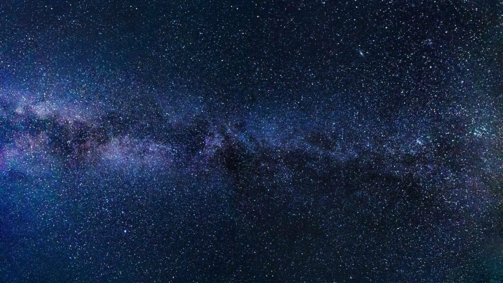 Stargazing in a Captivating Blue Galaxy: A Facebook Cover for Cosmic Dreamers Wallpaper