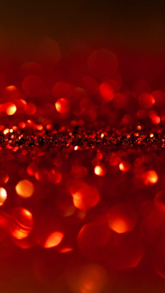 Digital Galaxy: Bold Red Iphone Wallpaper with Astral Sparkles