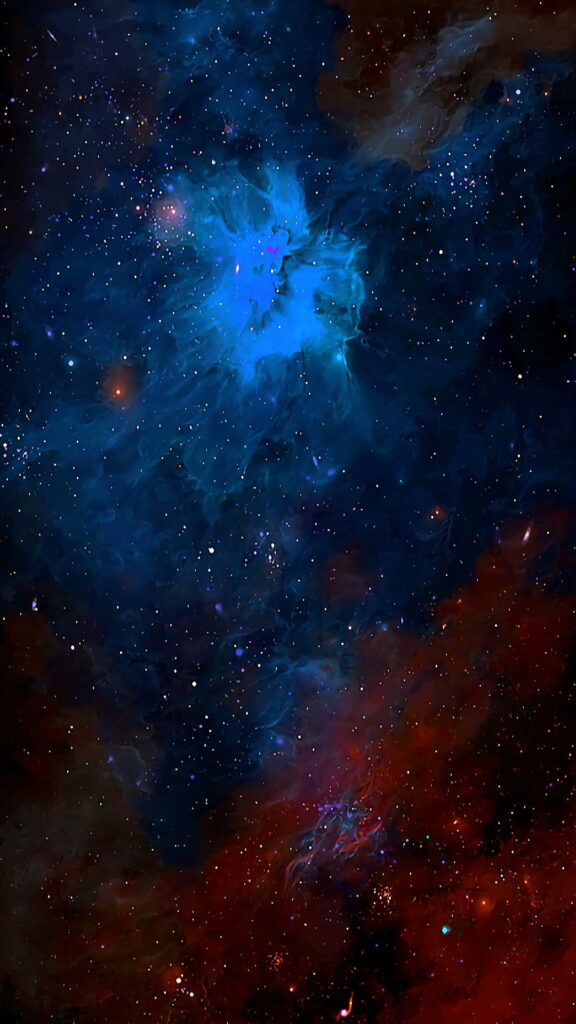 Starry Night - Astral Symphony in HD: A Captivating Phone Wallpaper of a Celestial Galaxy