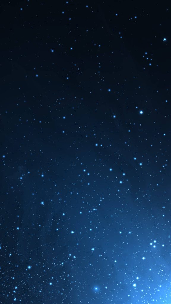 Deep navy starry night sky wallpaper with minimalist smooth blue gradient for iPhone background