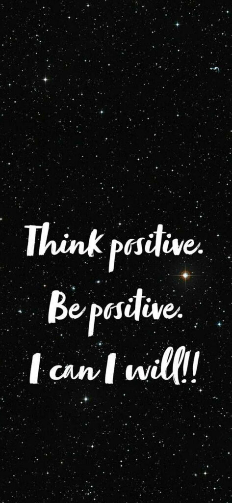 Starry Night iPhone Wallpaper: Think Positive, Be Positive!