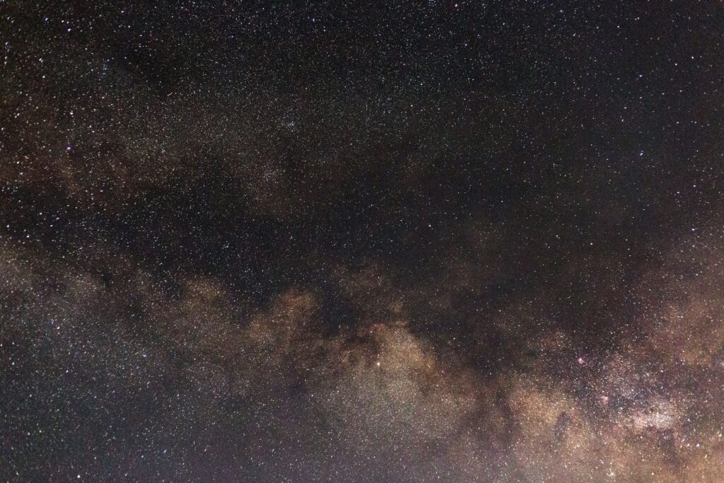 Enchanting Starry Sky Wallpaper: Sparkling Galaxy Scene Background