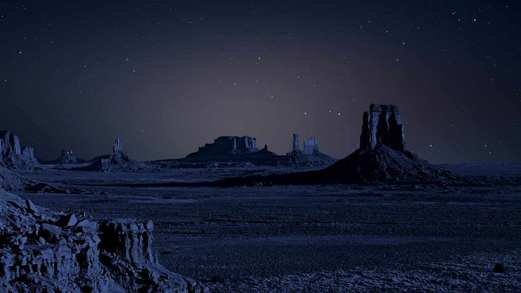 Starry Night: Celestial Majesty Captured in HD Wallpaper