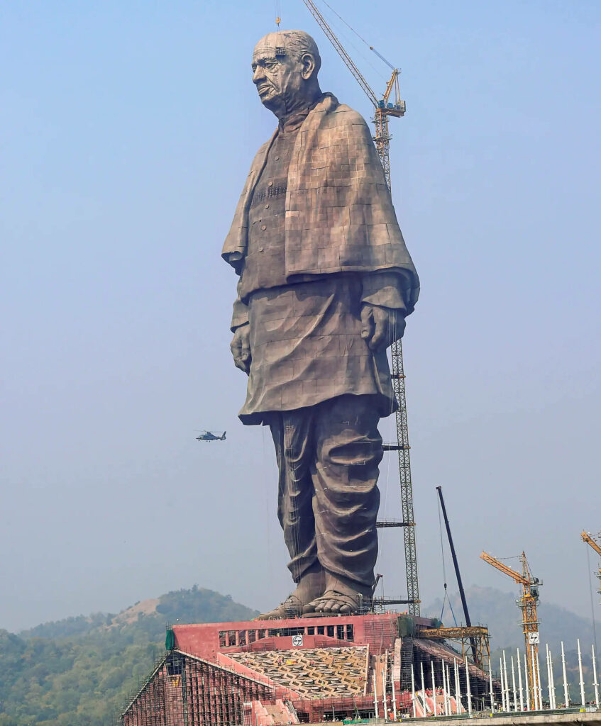 Statue of Unity Construction Wallpaper - Iconic Sardar Patel Image