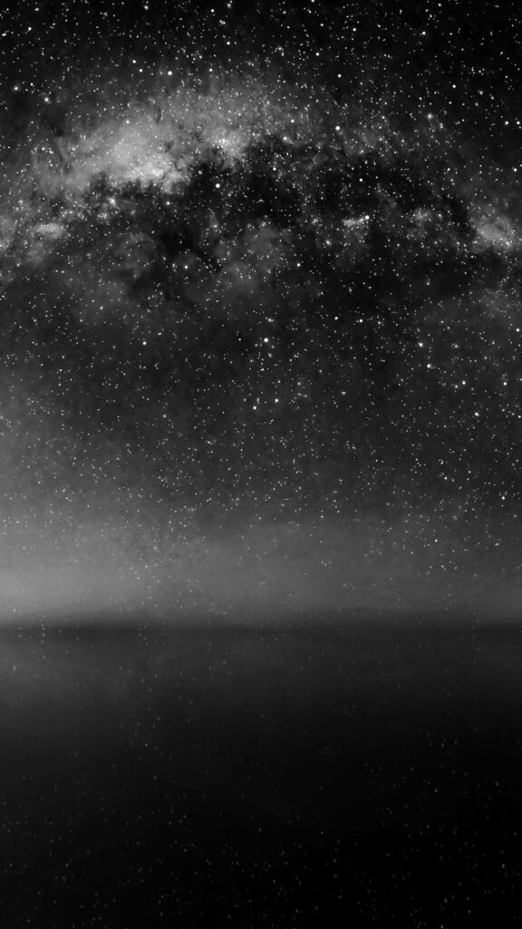 Starscape Reflections: A Sci-Fi Black Android Amongst Celestial Wonders Wallpaper