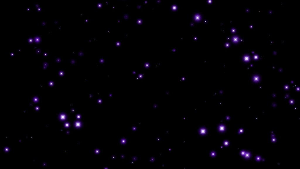 Twilight Symphony: Enchanting Black and Purple Stars Illuminating a Mysterious Night Sky Wallpaper