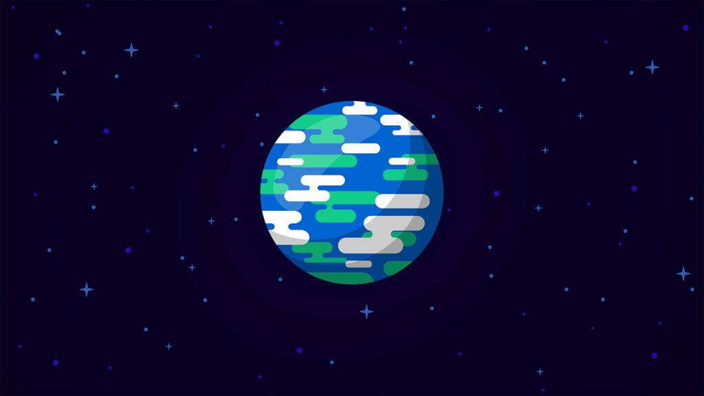 Stellar Cosmos: A Vivid Vector Artwork Enhancing Space's Celestial Beauty Wallpaper