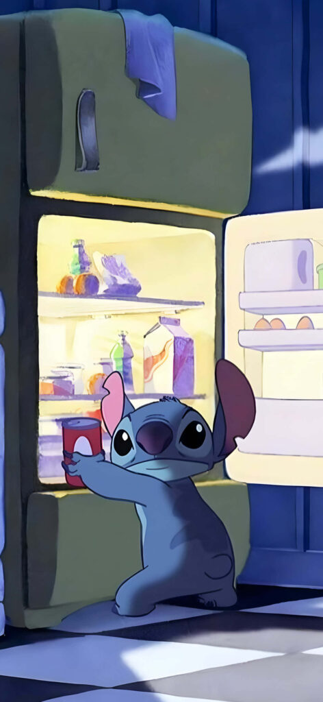 Stitch in the Kitchen: Mischievous Wallpaper from Lilo & Stitch