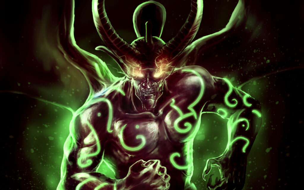 Stormmage Unleashed: A Dazzling 4k Wallpaper of Dota 2's Enigmatic Hero with Enchanting Green Tattoos