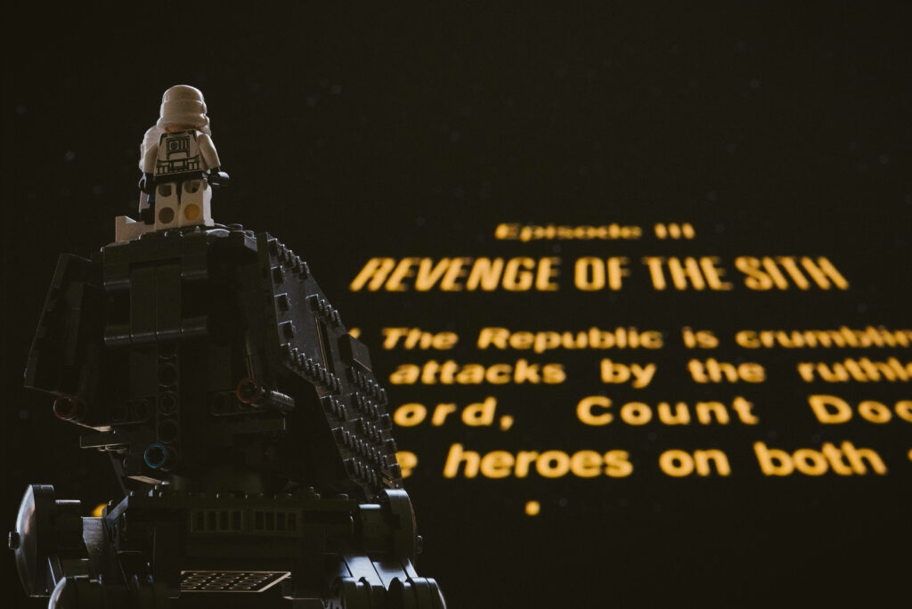 Epic Star Wars Wallpaper: Lego Stormtrooper Meets Opening Crawl