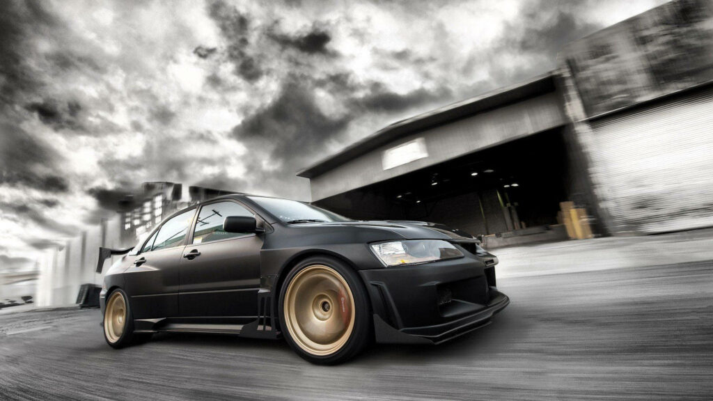 Storm-chasing with a Lightning-Fast JDM Mitsubishi: Capturing the Thrill in 4K Wallpaper