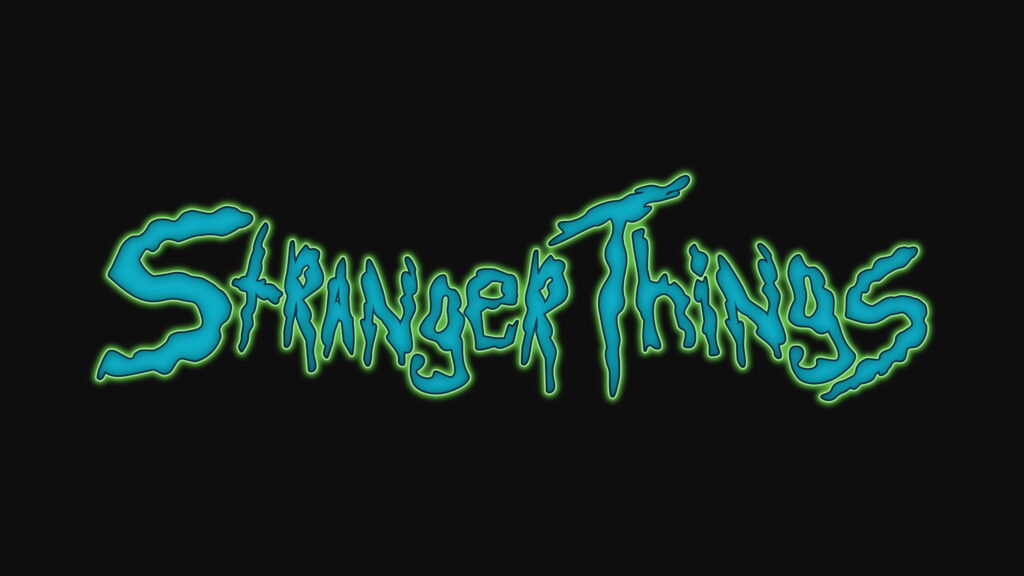 Imaginative Logo Artwork: Captivating Stranger Things 4K Wallpaper with TV Show Vibes