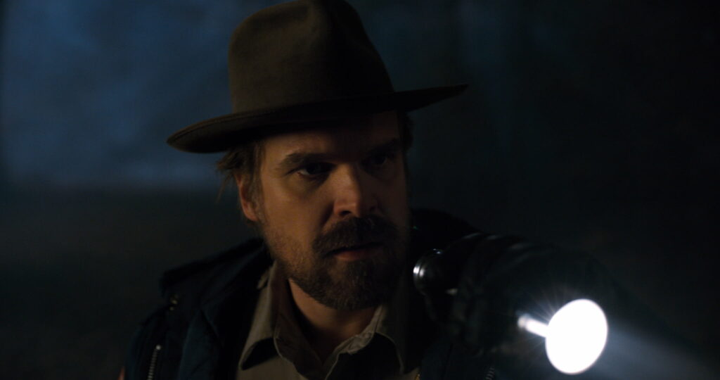 Captivating Cast: HD Wallpaper featuring David Harbour from the Stranger Things TV Show
