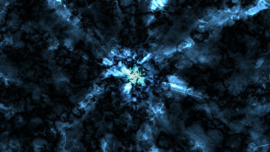 Stunning Abstract Electric Blue Wallpaper on Dark Background 1920x1080