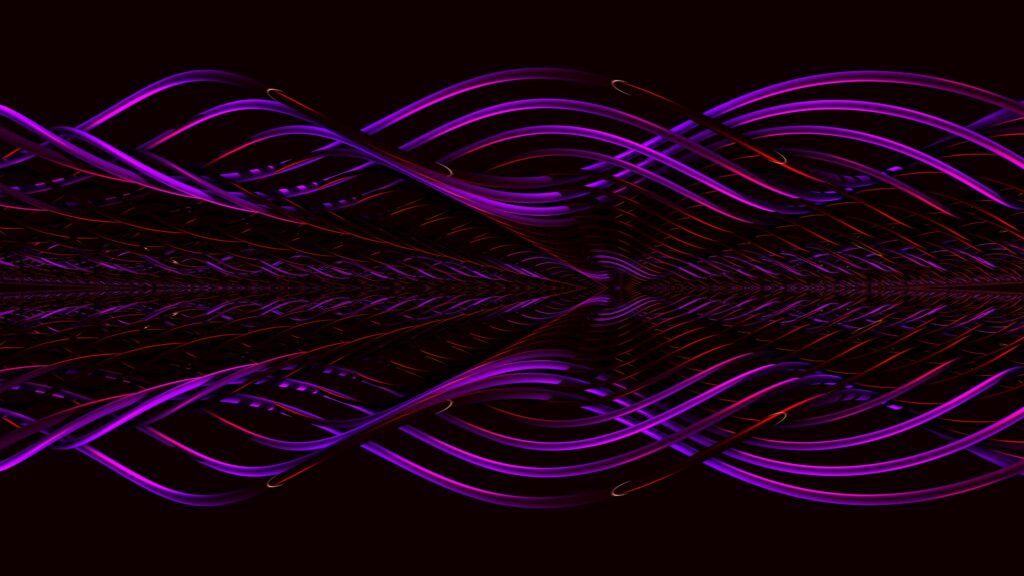 Dynamic Purple Interlacing Lines Abstract Wallpaper - 3840x2160