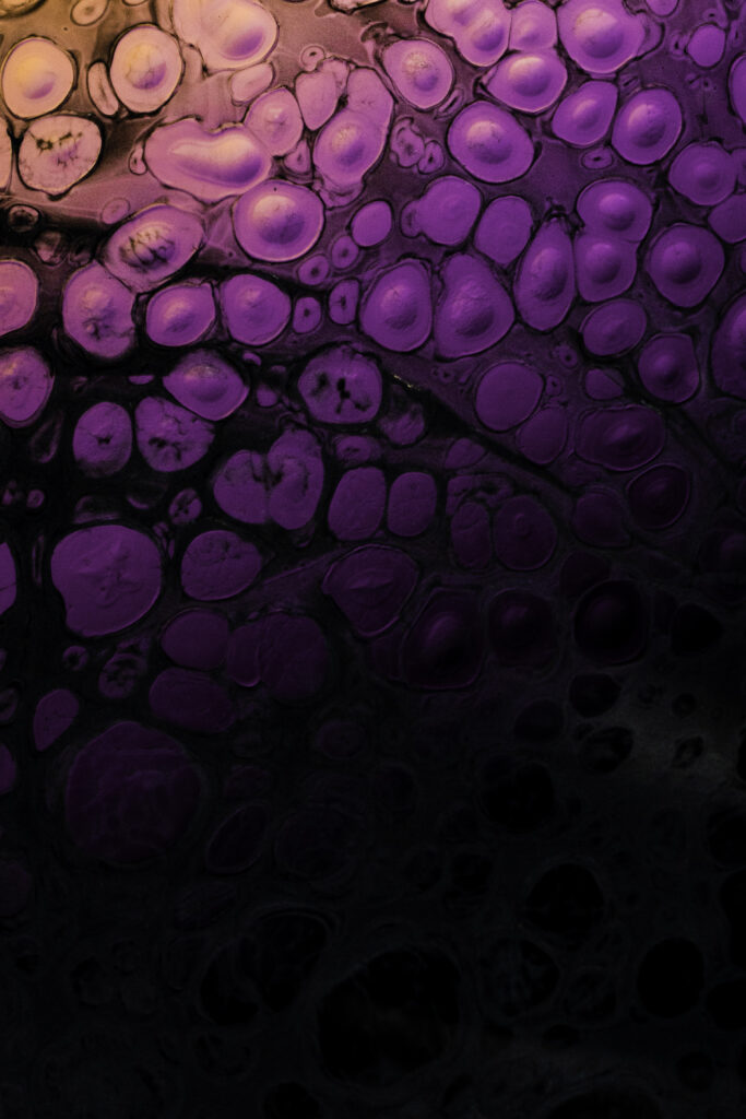 Intricate Purple Abstract Wallpaper - Paint Stains & Spots Design