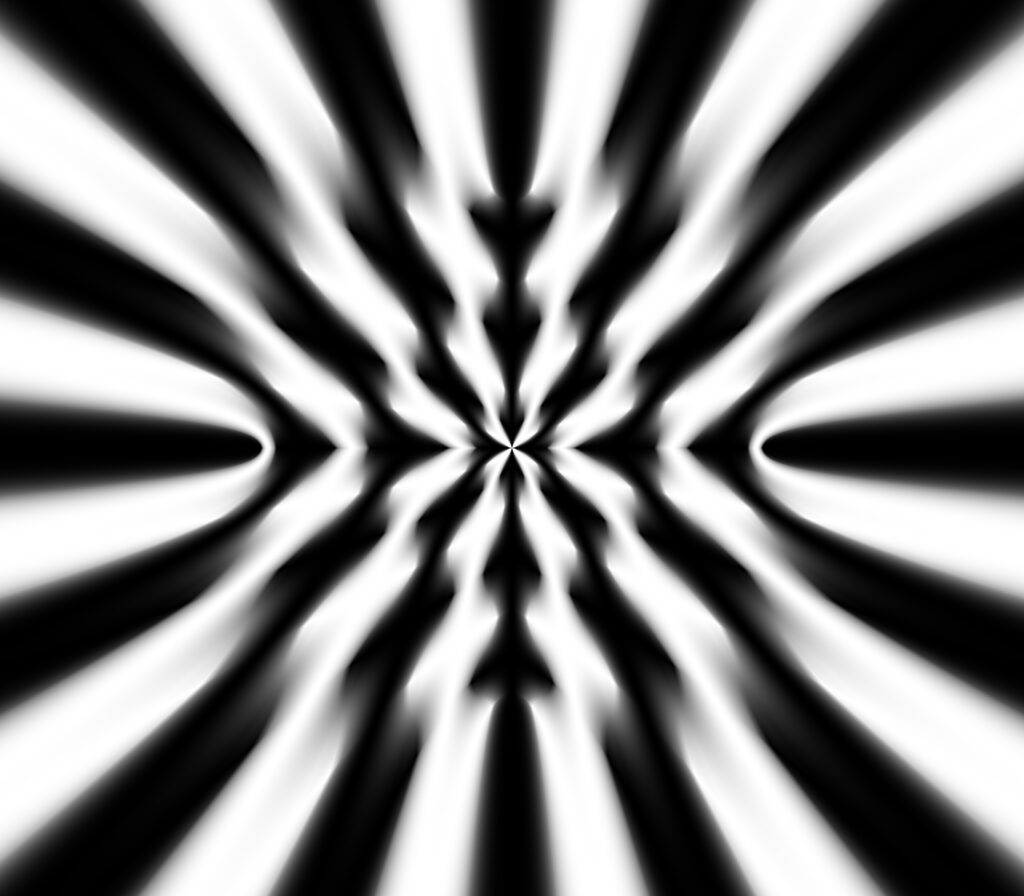 Striking Black-and-White Abstract Wallpaper with Dynamic Stripes