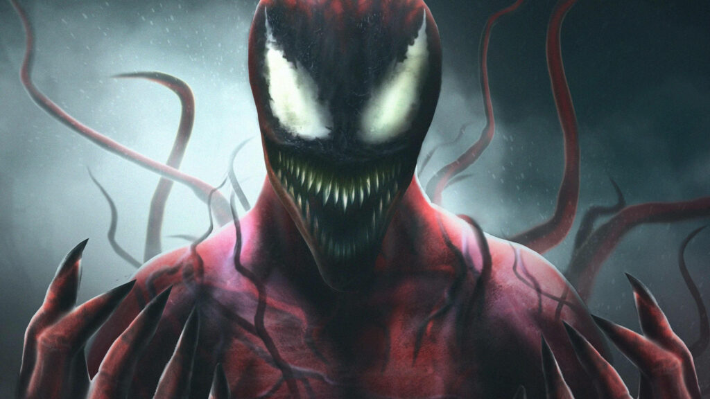Dark Carnage Wallpaper: Menacing Grin & Chaotic Tentacles