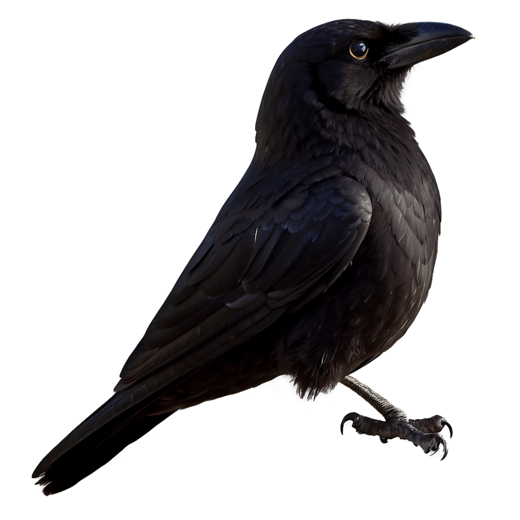 Mysterious Crow Wallpaper: Dark Elegance and Intricate Details