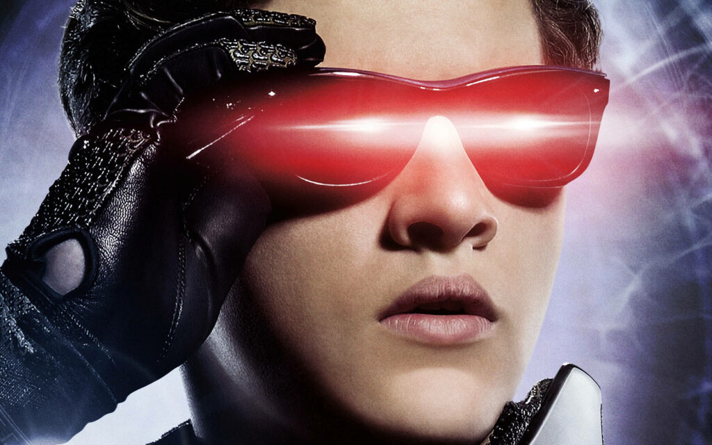 Striking Cyclops Wallpaper: Iconic Visor Glowing in X-Men Apocalypse