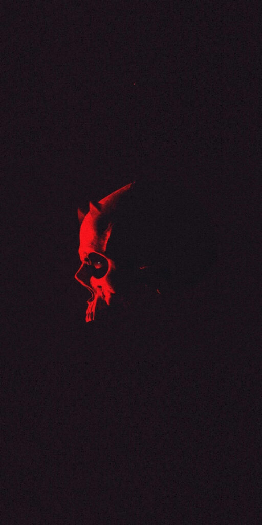 Dynamic Daredevil Abstract Wallpaper: Bold Red Silhouette Background