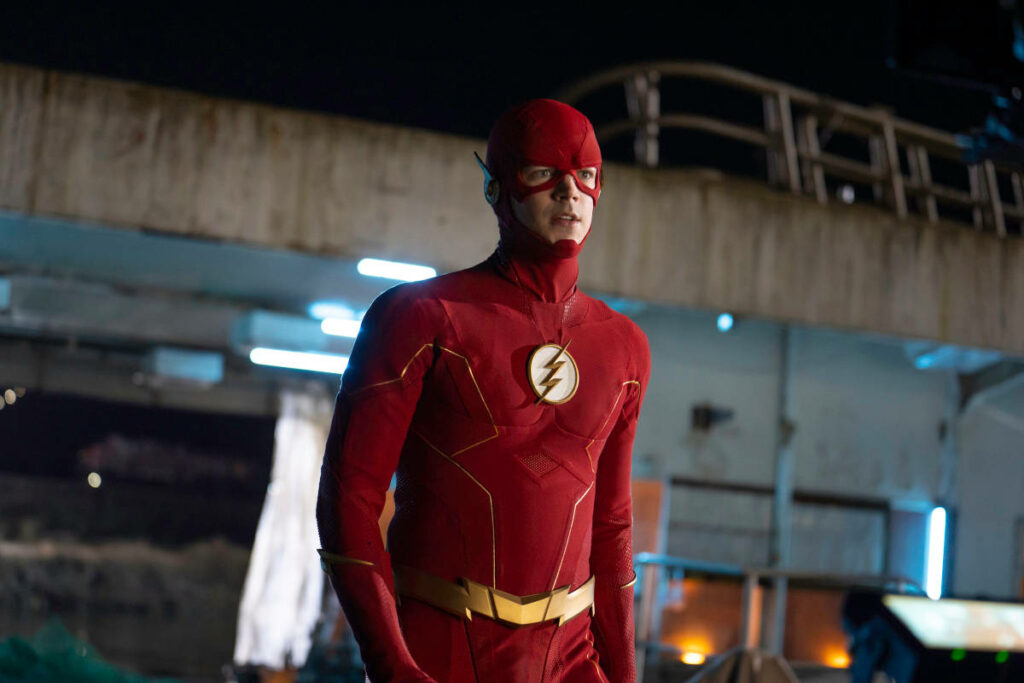 Striking The Flash Wallpaper: Fast Superhero in Urban Setting