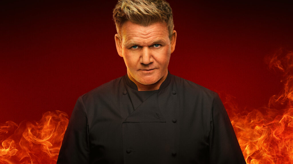 Fierce Gordon Ramsay Wallpaper: Intense Culinary Passion Background