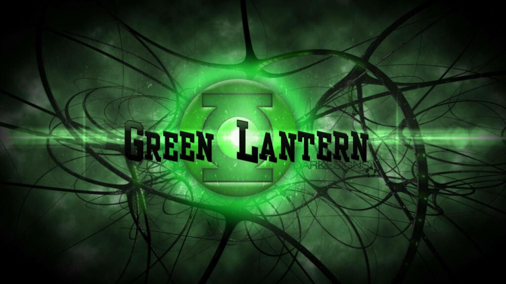Glowing Green Lantern Logo Wallpaper: Iconic Superhero Design