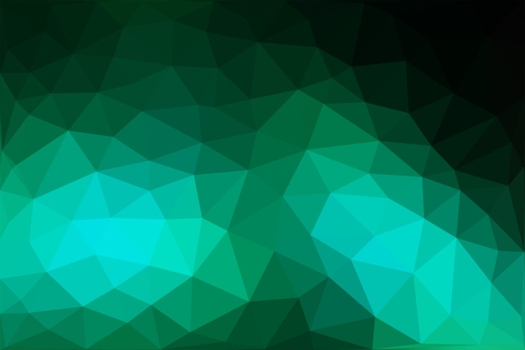 Striking Green and Cyan Polygonal Wallpaper - 3000x2000 Background