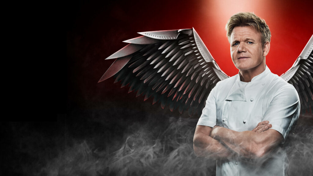 Stunning Hell's Kitchen Wallpaper: Chef Gordon Ramsay & Dramatic Wings