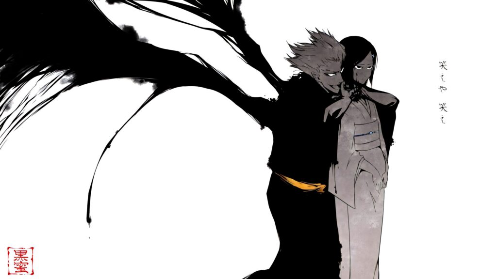 Striking Minimalist Japanese Wallpaper Featuring Intense Character Art