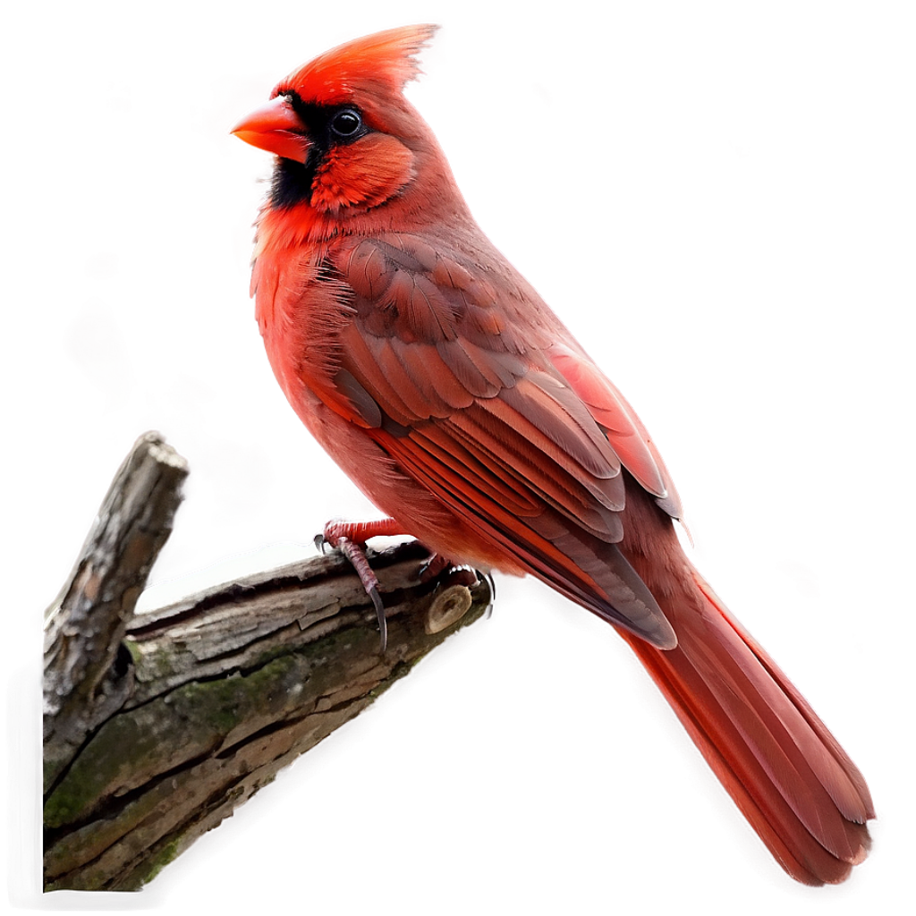 Stunning Red Cardinal Wallpaper with Blurred Background Elegance