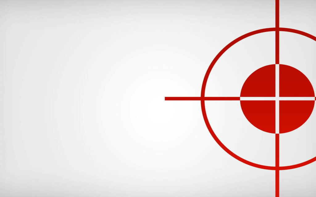 Striking Red Target Sign Wallpaper