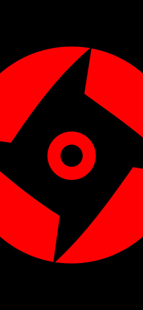 Striking Naruto Sharingan Wallpaper: Bold Red & Black Design