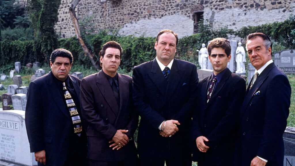 The Sopranos Wallpaper: Dramatic Group of Sharp-Dressed Men