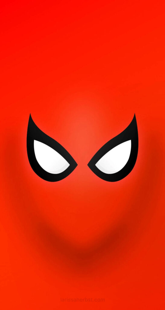 Minimalist Spiderman Wallpaper: Bold Mask Design for Android Screen