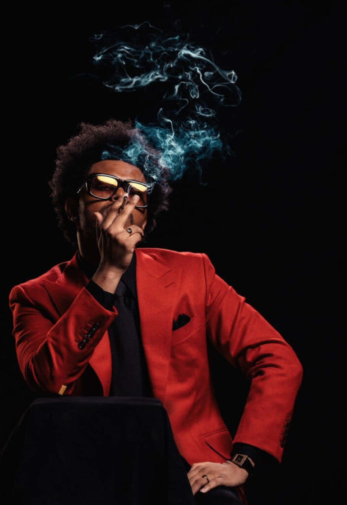 Stunning The Weeknd Wallpaper: After Hours Era in Bold Red Suit