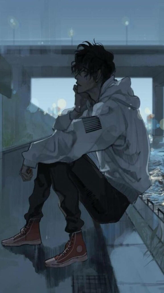 Moody Tomboy Vector Art Wallpaper by Urban Riverside at Night