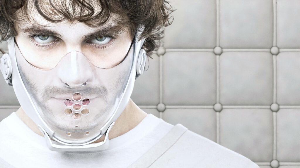 Will Graham Muzzle Wallpaper: Mysterious Padded Cell Design