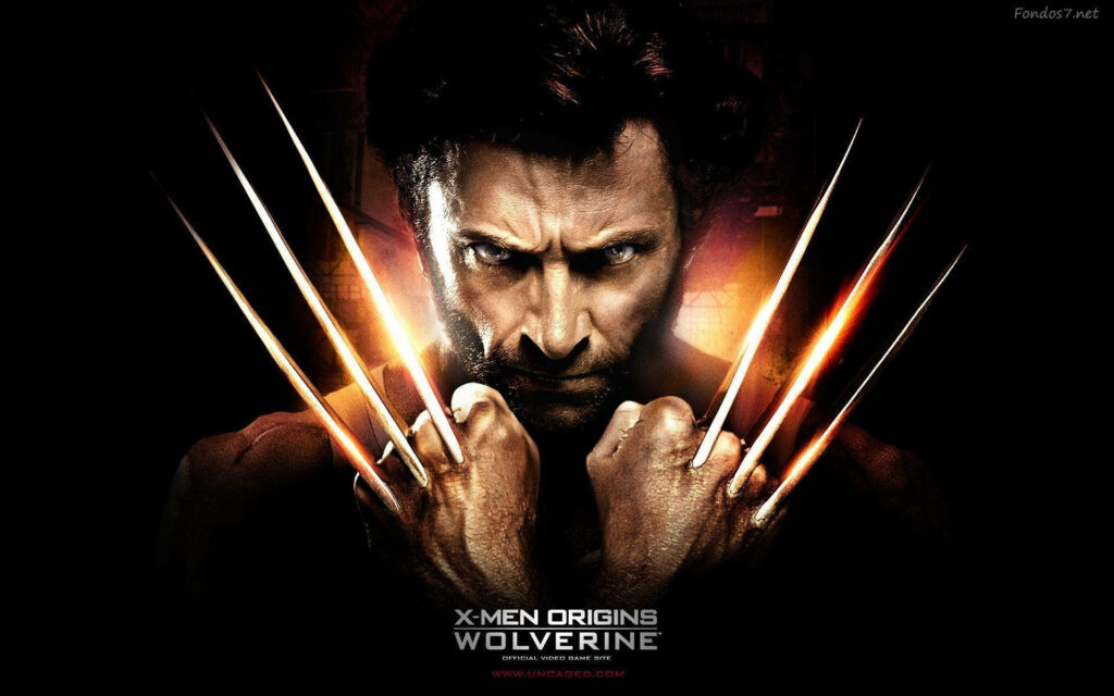 Wolverine Wallpaper: Hugh Jackman with Claws & Intense Expression