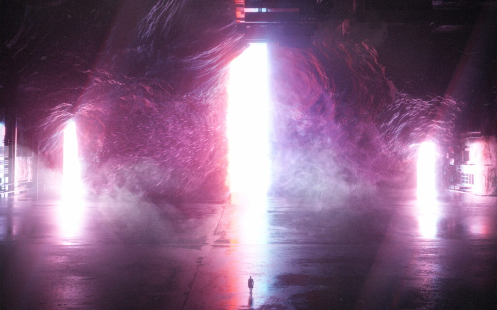 Stuart's Luminous Journey: A Spectacular Space Fantasy in 4K Wallpaper