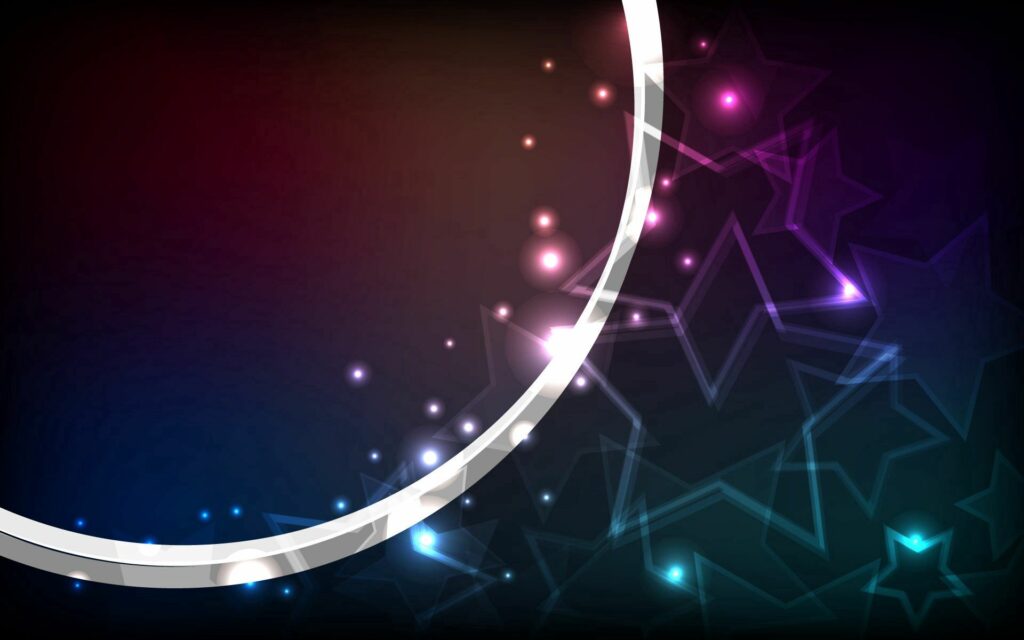 Shimmering Abstract Lines Wallpaper - Dark Background with Stars