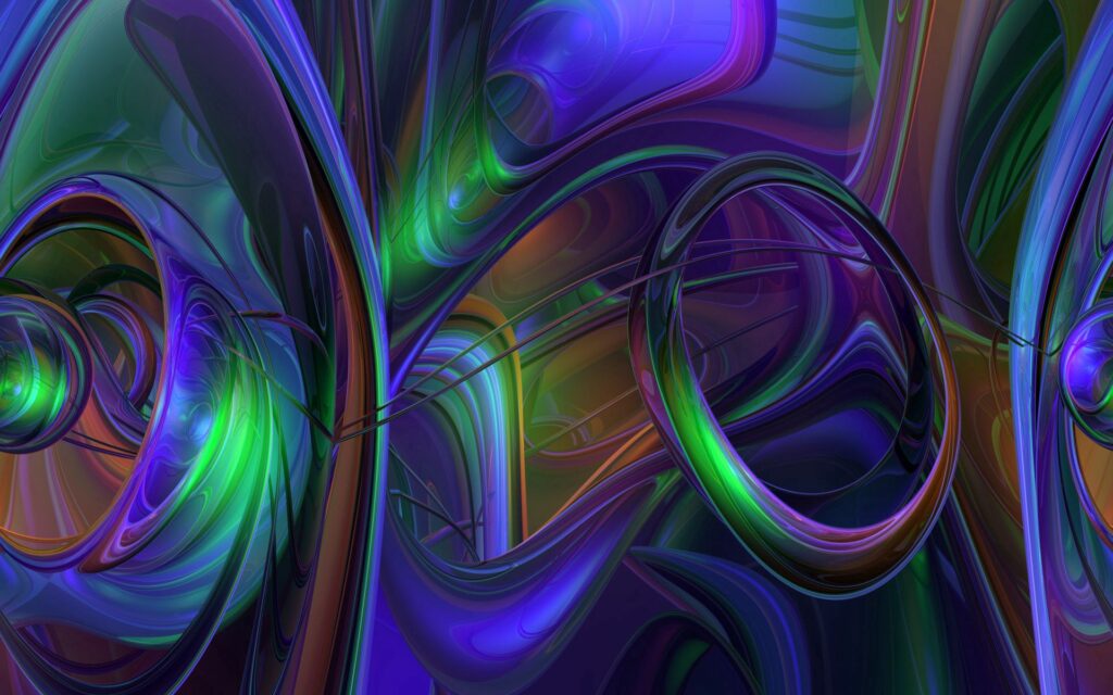 Vibrant 1920x1200 Colorful Intertwining Shapes Wallpaper Background