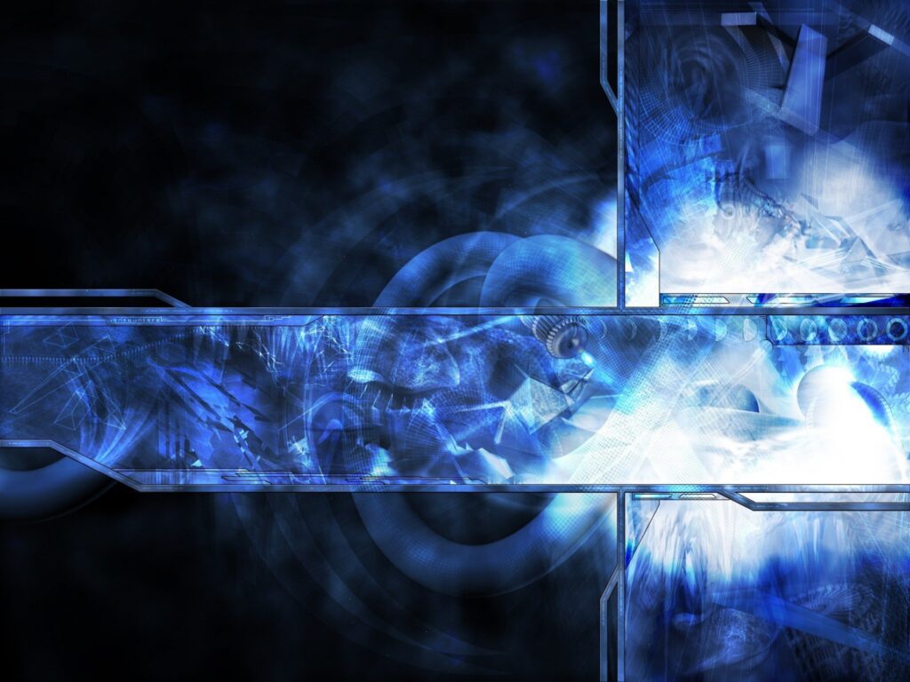 Vibrant Abstract Wallpaper: Intricate Blue Design for Modern Background