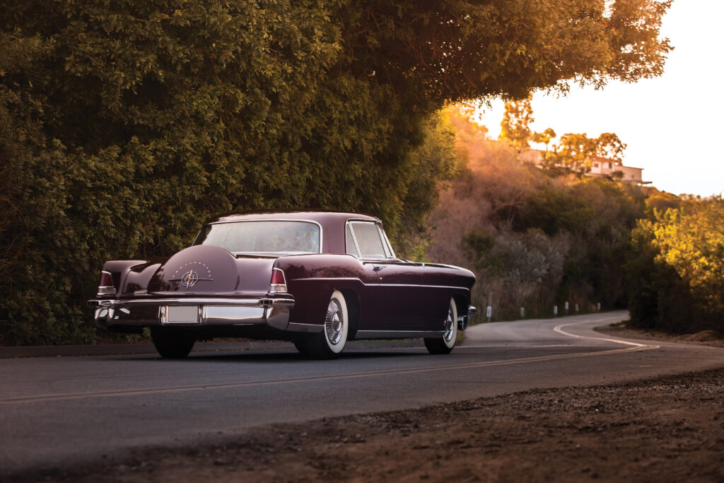 Elegant 1956 Lincoln Continental Mark II Wallpaper at Sunset